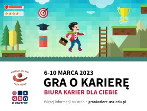 Plakat promujący wydarzenie Gra o Karierę