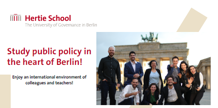 Study public policy in the heart of Berlin!