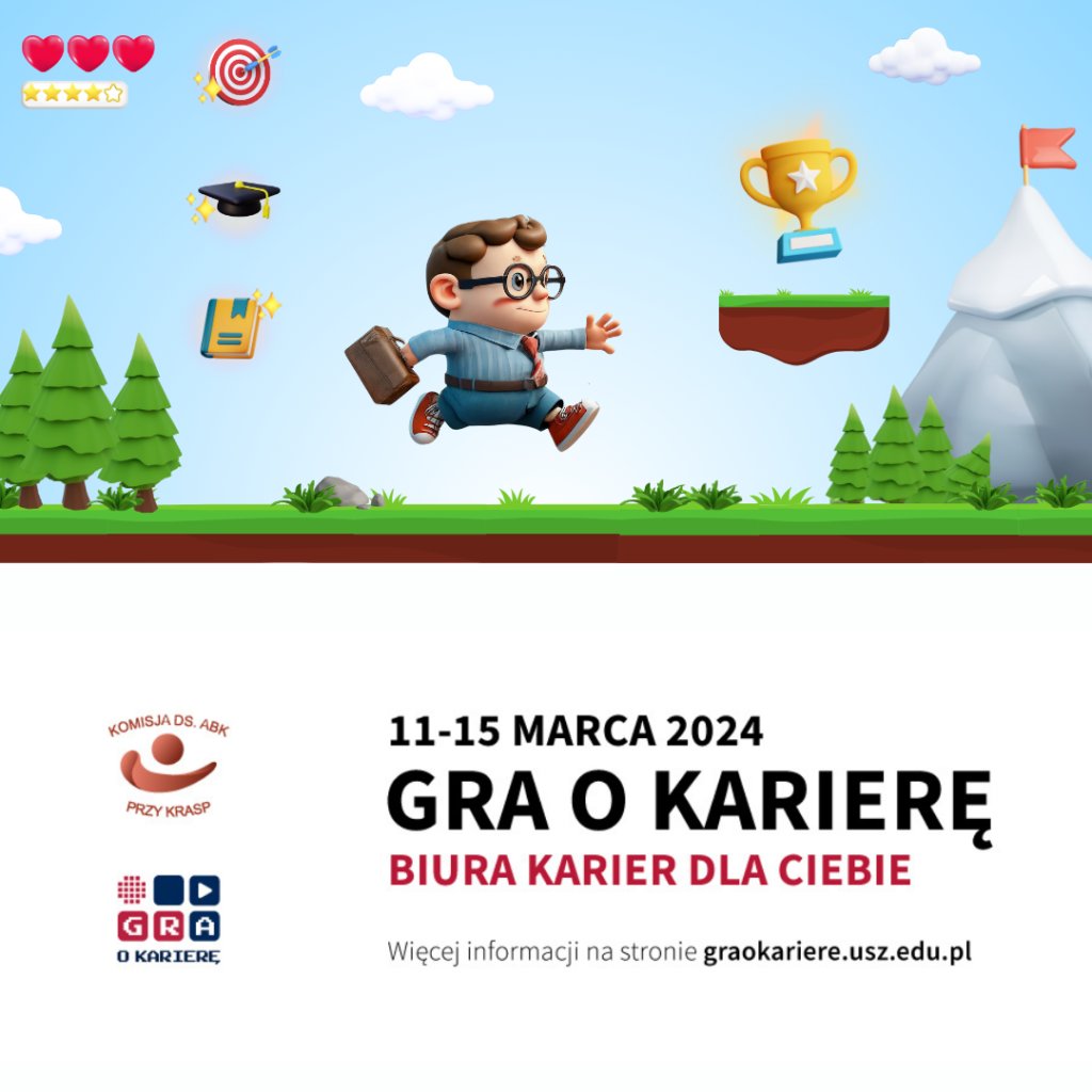 Plakat promujący wydarzenie Gra o Karierę