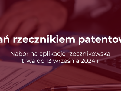 Grafika z informacją o naborze na aplikacje rzecznikowską.