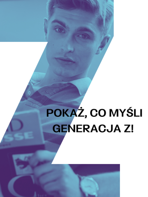 plakat promujący badanie generacji Z