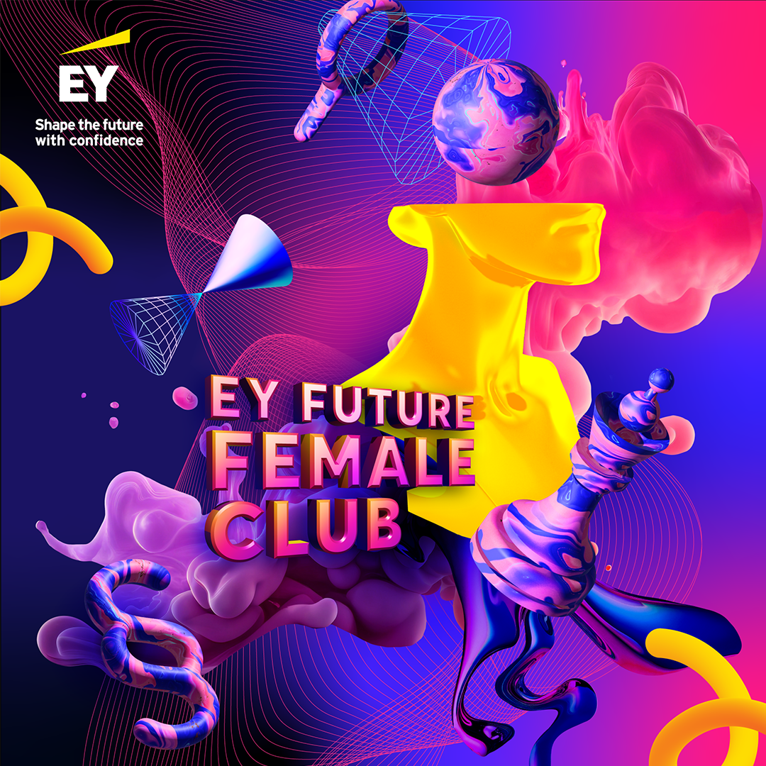 Grafika promująca program mentoringowy firmy EY