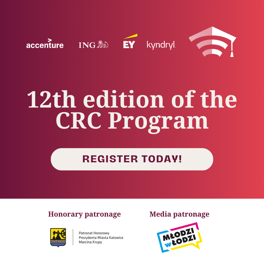 A promotional graphic for the CRC Development Program