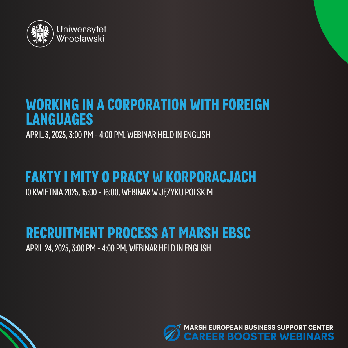 grafika promująca webinary z firmą Marsh EBSC