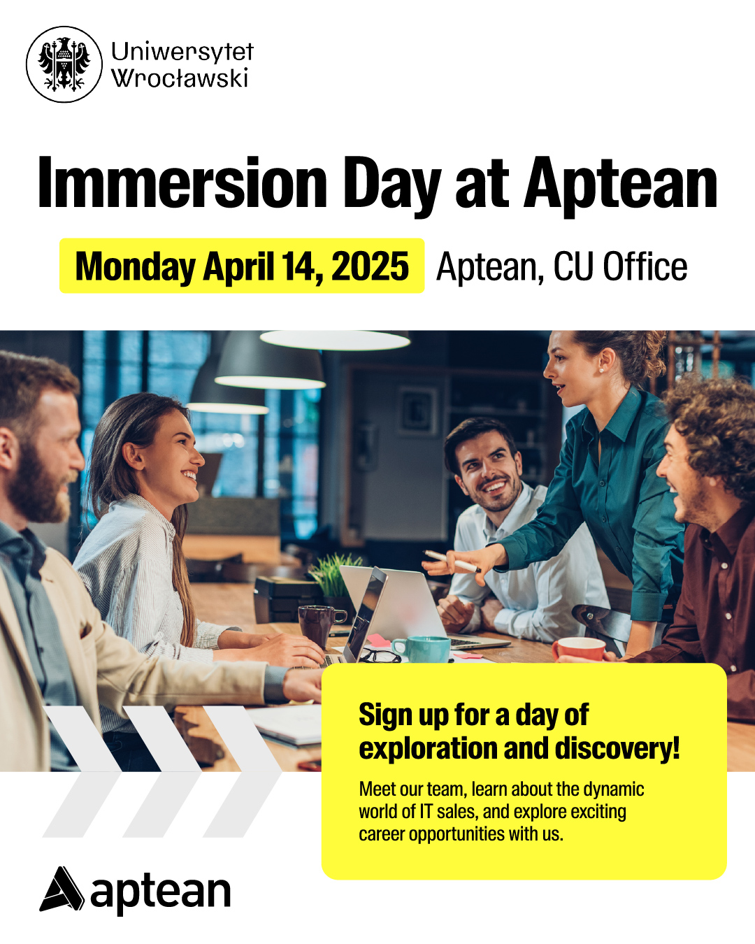 Grafika promocyjna Immersion day at Aptean