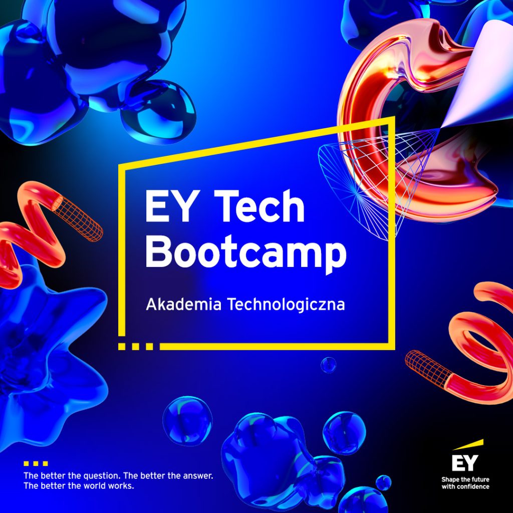Grafika promująca EY Tech Bootcamp