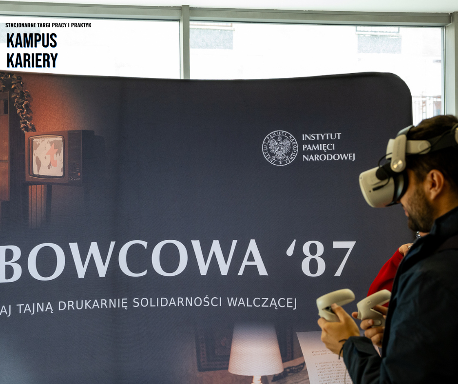 Zdjęcie przedstawiające stoisko VR na Tragach Pracy