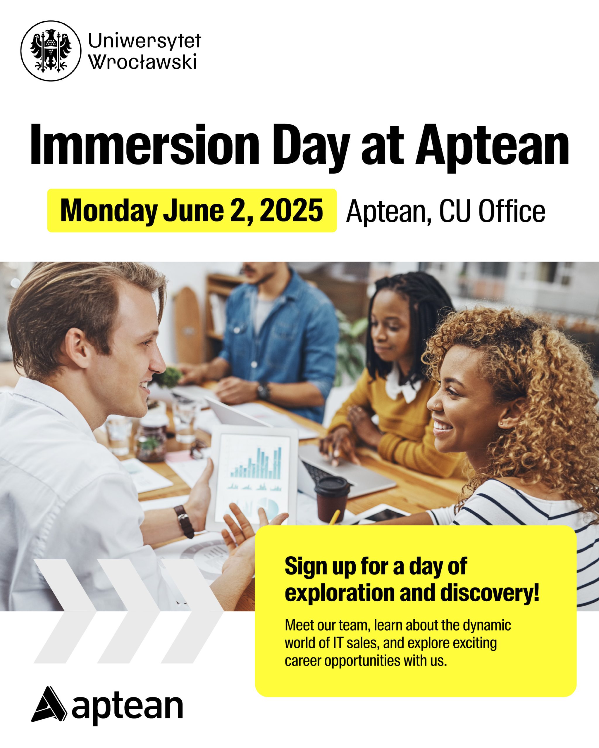 Grafika promująca Immersion Day at Aptean