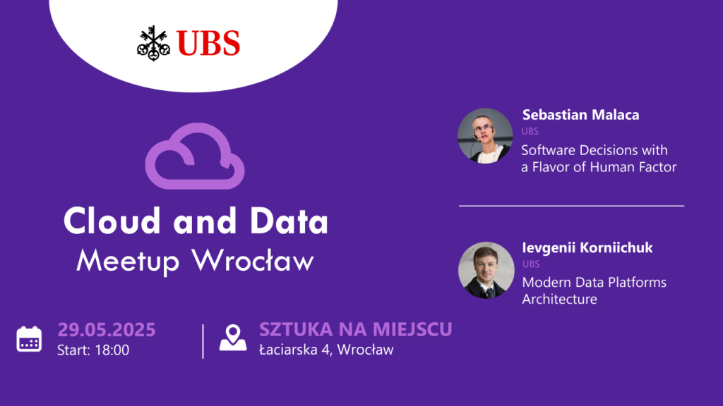 Grafika promująca wydarzenie Cloud & Data Wrocław