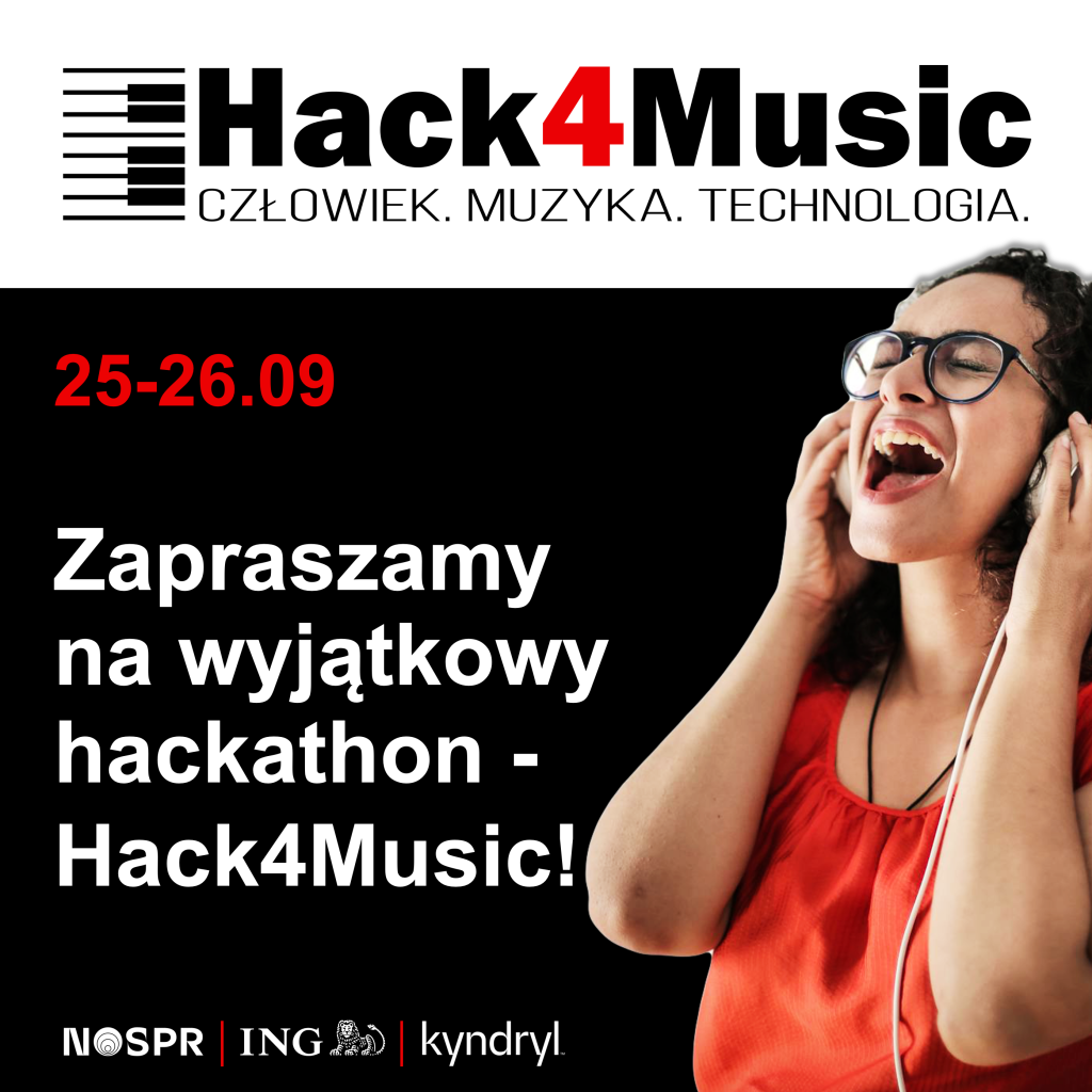 grafika promująca Hack for music