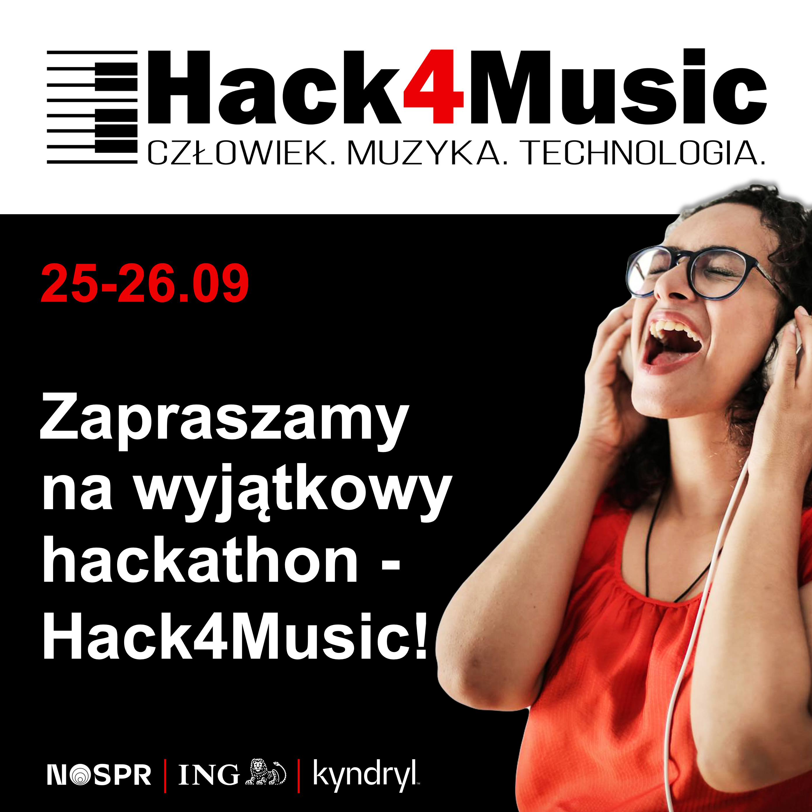 grafika promująca Hack for music