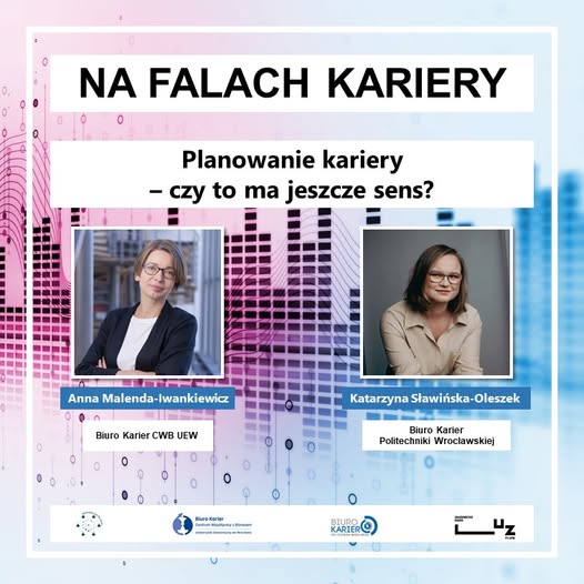 Grafika promująca odcinek podcastu z cyklu Na Falach Kariery