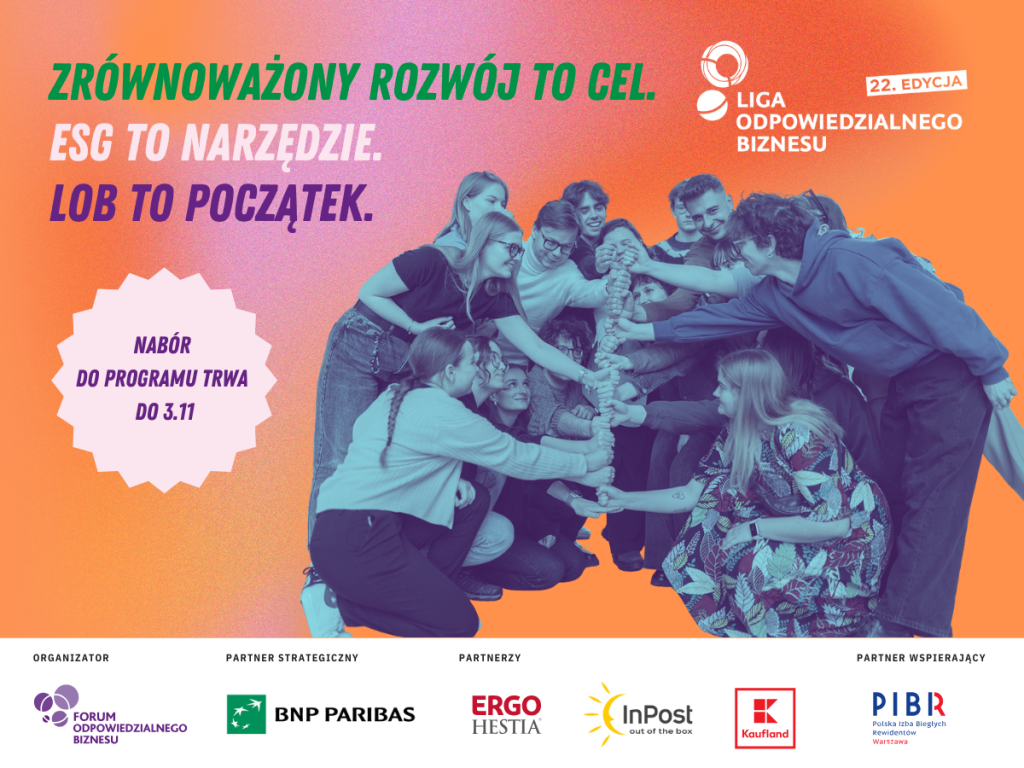 Plakat promujący Forum Odpowiedzialnego Biznesu