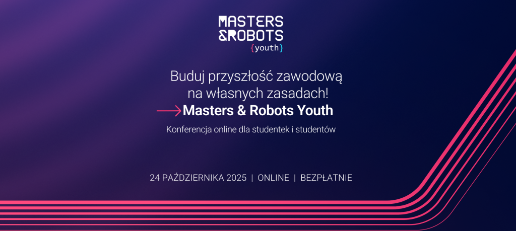 Baner promujący konferencję Masters & Robots Youth