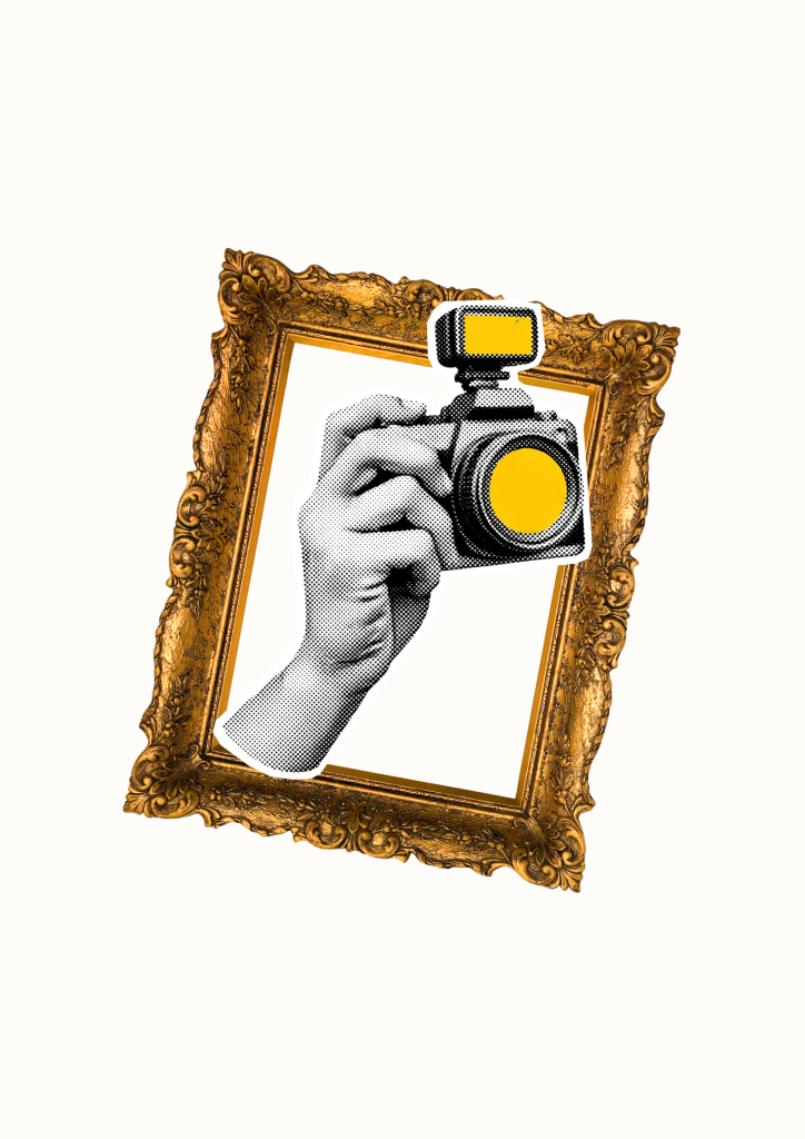 plakat promujący strefę foto