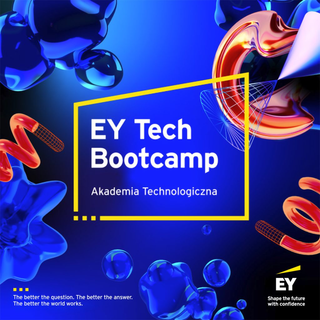 Grafika promująca EY Tech Bootcamp