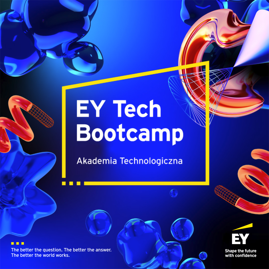 Grafika promująca EY Tech Bootcamp