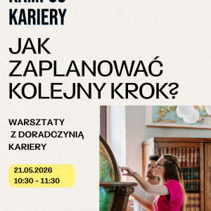Jak zaplanować kolejny krok? Grafika promująca warsztaty